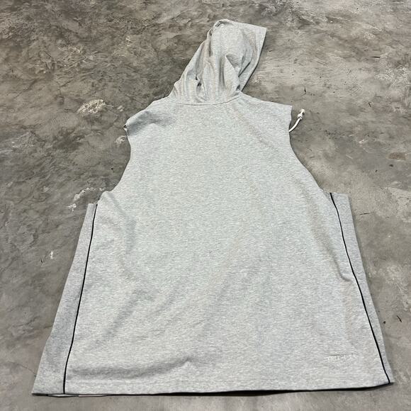 Nike Hoops Basketball Standard Dri-Fit Loose Fit Hooded Gray Size XL DH7441-050 - Picture 6 of 9